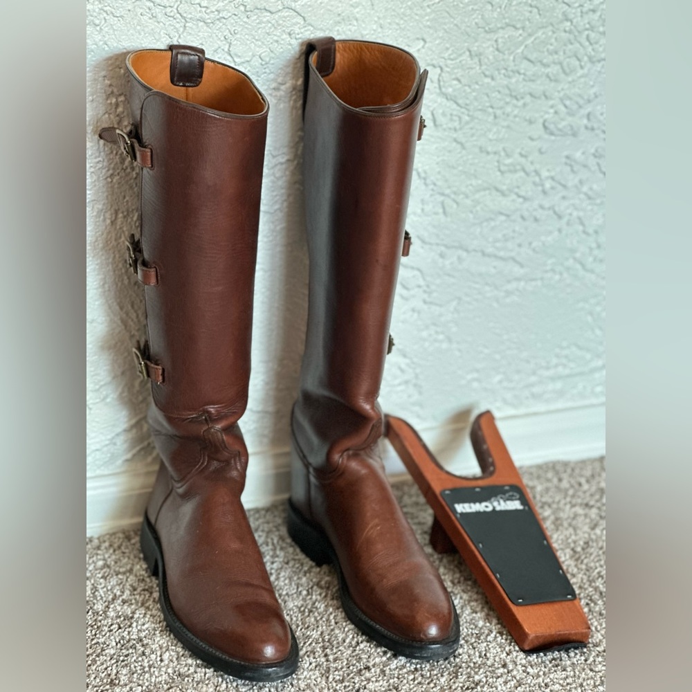 Lucchese Classic Calf-Leather Equestrian Boots
